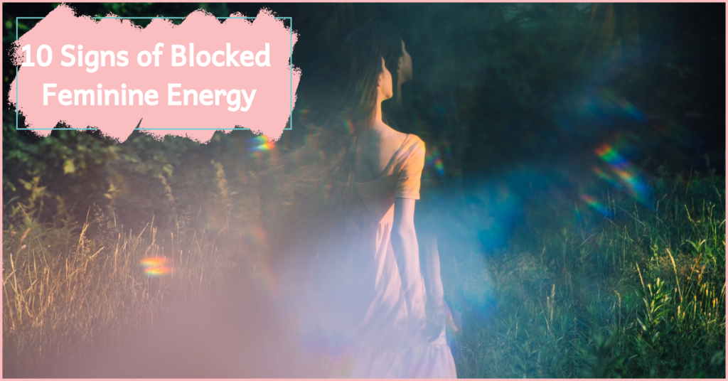 10 Signs of Blocked Feminine Energy -Woman wandering alone and her aura seems to be drained